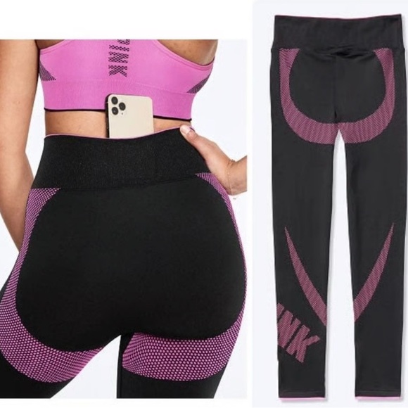 Active USA Pants - Victoria Secret | Pink Active Yoga Athletic Pants| Women’s S | Leggings Black